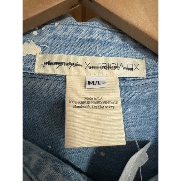 Free People x Tricia Fix | NWT Vintage Repurposed Carhartt Patchwork Coat | M/L - Picture 14 of 16